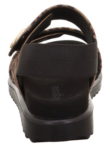 Legero Leder-Sandalen "Move" in Hellbraun/ Schwarz