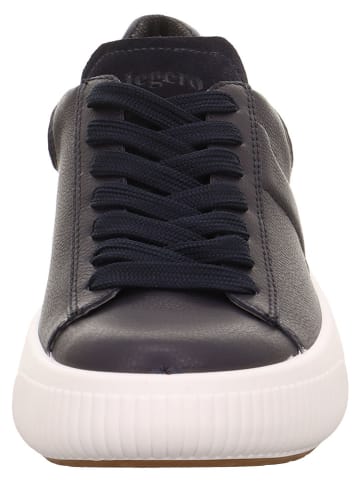 Leder-Sneakers "T4 JUMP" in Dunkelblau