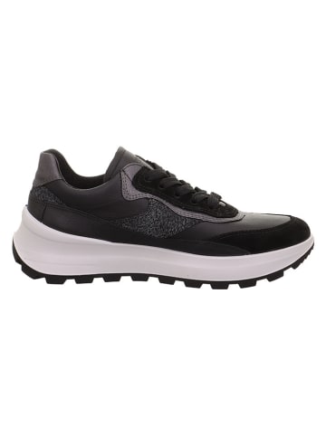 Legero Leder-Sneakers "T4 RUN" in Schwarz