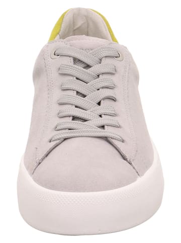 Legero Skórzane sneakersy "Mondo" w kolorze szaro-żółtym