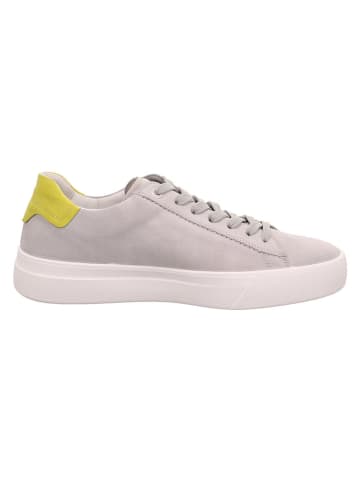 Legero Leder-Sneakers "Mondo" in Grau/ Gelb