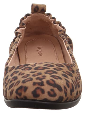 Legero Leder-Ballerinas "Ciara" in Hellbraun/ Braun