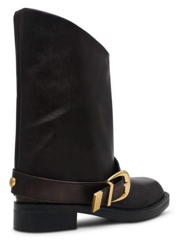 Steve Madden Leder-Stiefel "Climaxx" in Braun