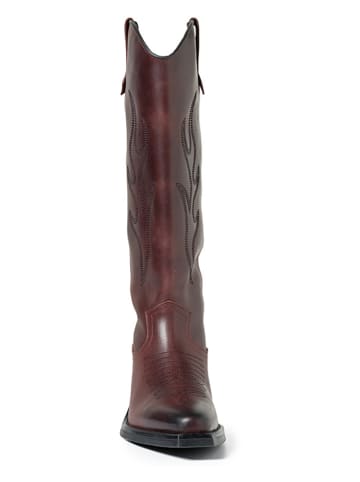 Steve Madden Leder-Westernstiefel "Wessel" in Rot
