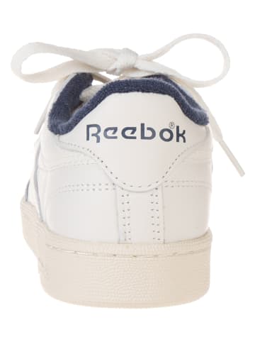 Reebok Skórzane sneakersy "Club C 85 Vintage" w kolorze kremowo-granatowym