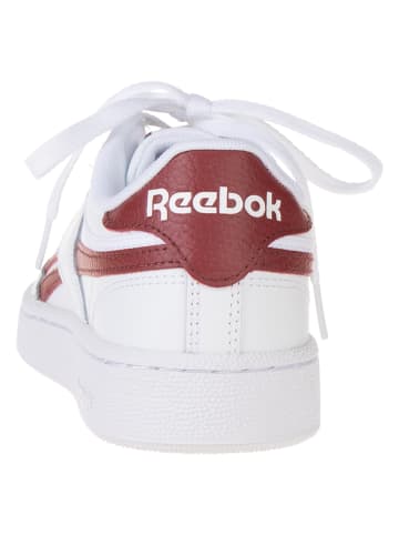 Reebok Skórzane sneakersy "Club C Revenge" w kolorze biało-czerwono-jasnobrązowym