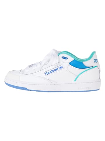 Reebok Skórzane sneakersy "Club C Bulc" w kolorze biało-niebieskim