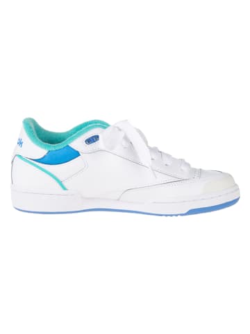 Reebok Leder-Sneakers "Club C Bulc" in Weiß/ Blau