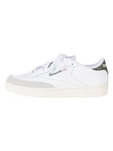Reebok Skórzane sneakersy "Club C Ground" w kolorze biało-oliwkowym