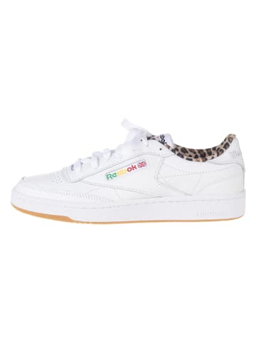 Reebok Leder-Sneakers "Club C 85 Vintage" in Weiß/ Hellbraun