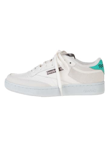 Reebok Skórzane sneakersy "Club C Revenge" w kolorze biało-turkusowym