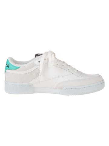 Reebok Leder-Sneakers "Club C Revenge" in Weiß/ Türkis