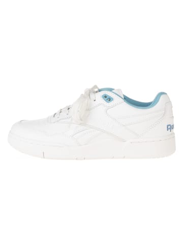 Reebok Leder-Sneakers "BB 4000 II" in Weiß/ Hellblau