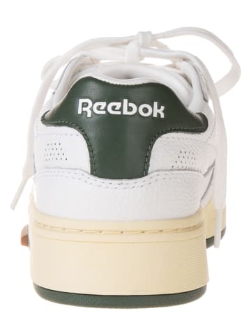 Reebok Skórzane sneakersy "Club C Vintage" w kolorze biało-oliwkowym