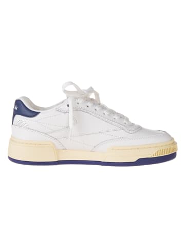 Reebok Leder-Sneakers "Club C Vintage" in Weiß/ Dunkelblau
