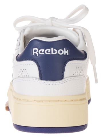 Reebok Leder-Sneakers "Club C Vintage" in Weiß/ Dunkelblau