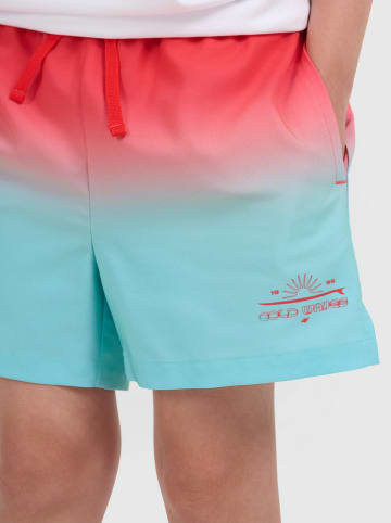 4F Zwemshorts lichtblauw/rood