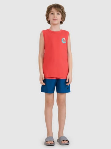 4F Zwemshorts donkerblauw/rood