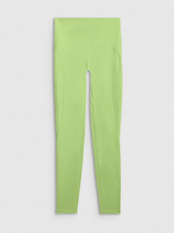4F Legginsy sportowe w kolorze zielonym