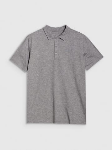 4F Sportowa koszulka polo w kolorze szarym