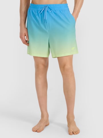 4F Zwemshorts lichtblauw/groen