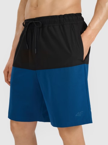 4F Badeshorts in Schwarz/ Dunkelblau