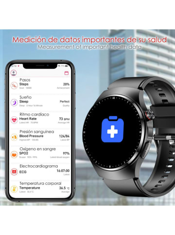DAM Smartwatch "TK25. ECG" zwart