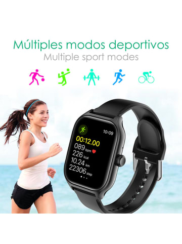 DAM Smartwatch "GTS4 Plus" in Silber/ Grau