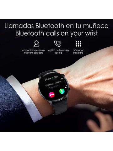 DAM Smartwatch "ZW63" zwart