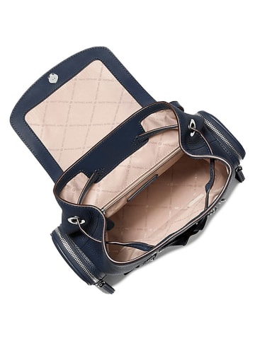 Michael Kors Skórzany plecak w kolorze granatowym - 30 x 39 x 12 cm