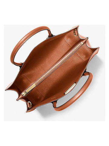 Michael Kors Leder-Henkeltasche in Hellbraun - (B)32 x (H)25 x (T)14 cm
