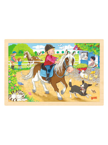 Goki 24tlg. Puzzle "Ponyhof" - ab 3 Jahren