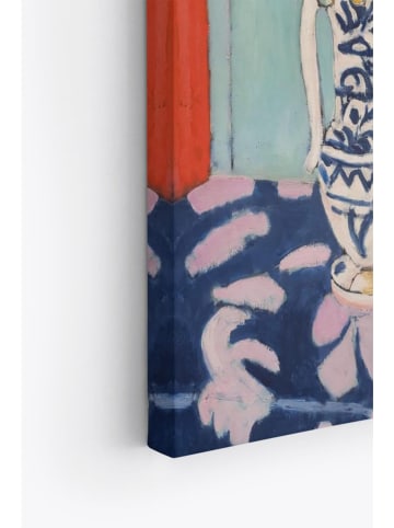 Wallity 6-delige set: kunstdrukken op canvas blauw/rood/groen