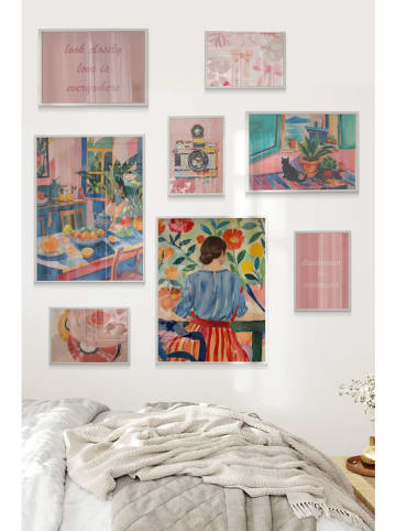 Wallity 8er-Set: Gerahmte Kunstdrucke