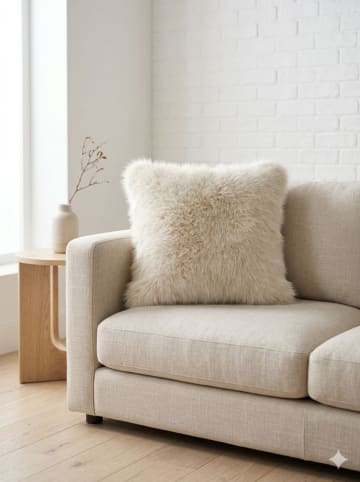 Wallity Kissenhülle in Creme - (L)43 x (B)43 cm