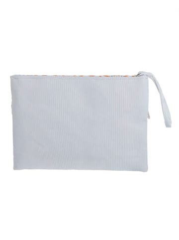 BLE Clutch wit/oranje - (B)28 x (H)20 x (D)1 cm