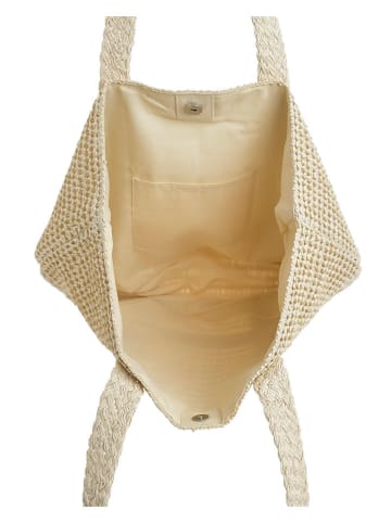 BLE Shopper in Beige - (B)46 x (H)36 x (T)14 cm