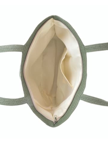 BLE Shopper groen/beige - (B)48 x (H)30 x (D)16 cm