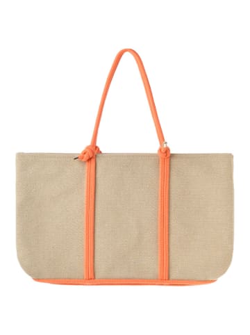BLE Shopper in Beige - (B)50 x (H)33 x (T)10 cm