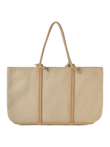 BLE Shopper bag w kolorze beżowym - 50 x 33 x 10 cm