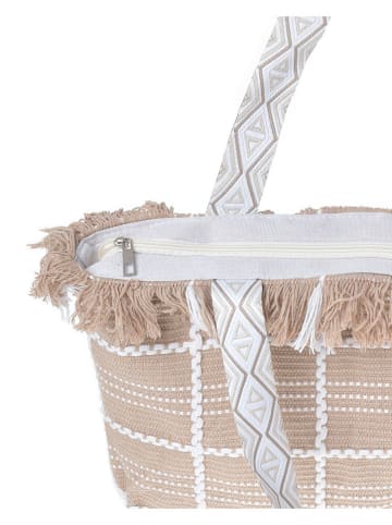 BLE Shopper in Beige - (B)47 x (H)32 x (T)10 cm