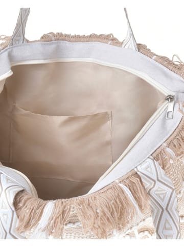 BLE Shopper in Beige - (B)47 x (H)32 x (T)10 cm