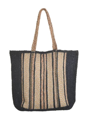 BLE Shopper beige/zwart - (B)44 x (H)35 x (D)10 cm