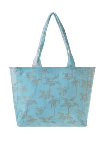 BLE Shopper bag w kolorze turkusowym - 42 x 35 x 20 cm
