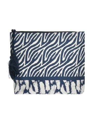 BLE Cosmeticatas wit/donkerblauw - (B)20 x (H)18 x (D)5 cm