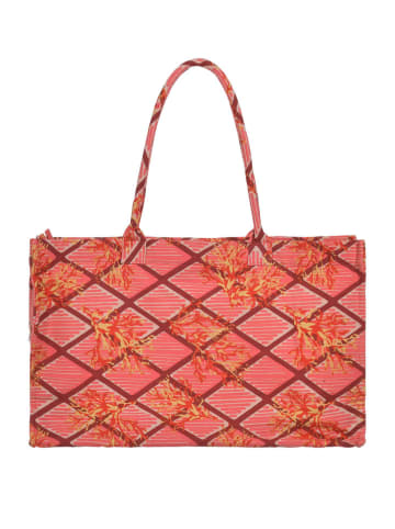 BLE Shopper bag w kolorze pomarańczowo-różowym - 58 x 32 cm
