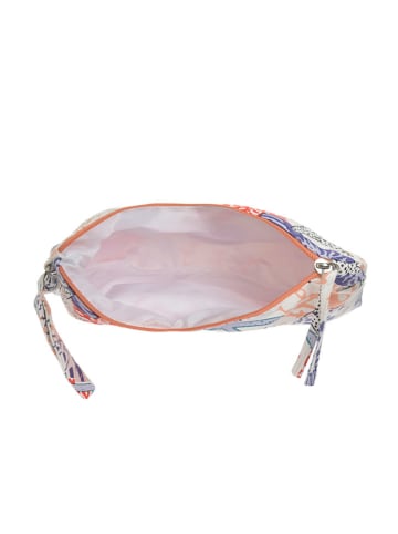BLE Kosmetyczka w kolorze białym ze wzorem - 25 x 17 x 5 cm