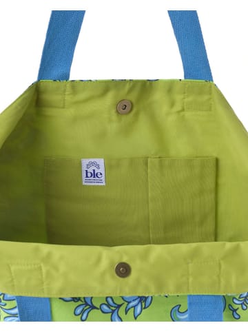 BLE Shopper bag w kolorze zielonym - 40 x 43 x 20 cm