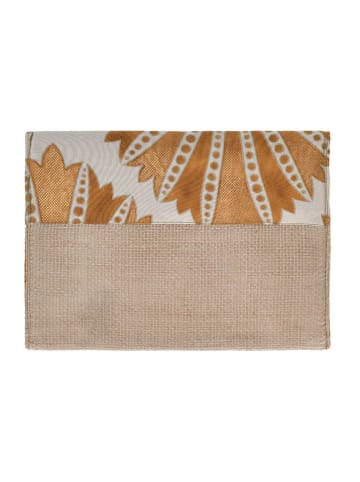 BLE Clutch in Beige - (B)26 x (H)19 x (T)2 cm