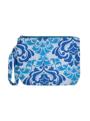 BLE Kosmetiktasche in Weiß/ Blau - (B)24 x (H)19 x (T)6 cm